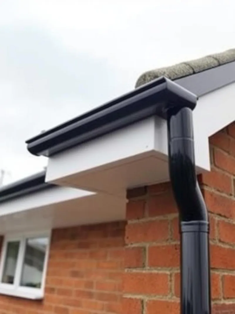 Before and after — uPVC Fascia Installation in Southampton, by Restoration Glazing