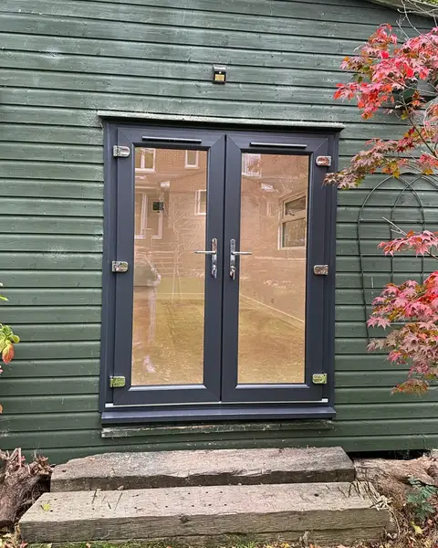 Before and after — French Doors in Eastleigh, by Restoration Glazing