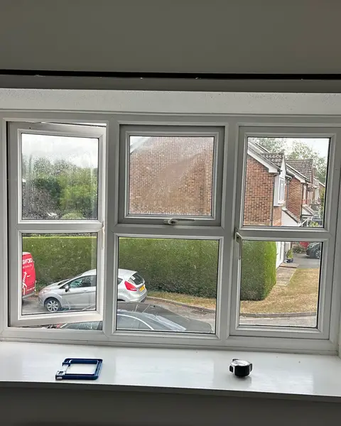Before and after — glass replacement in Portsmouth, by Restoration Glazing