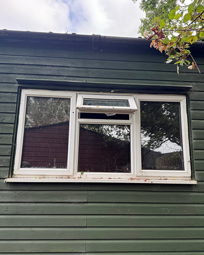 Before and after — uPVC Window Installation in Southampton, by Restoration Glazing